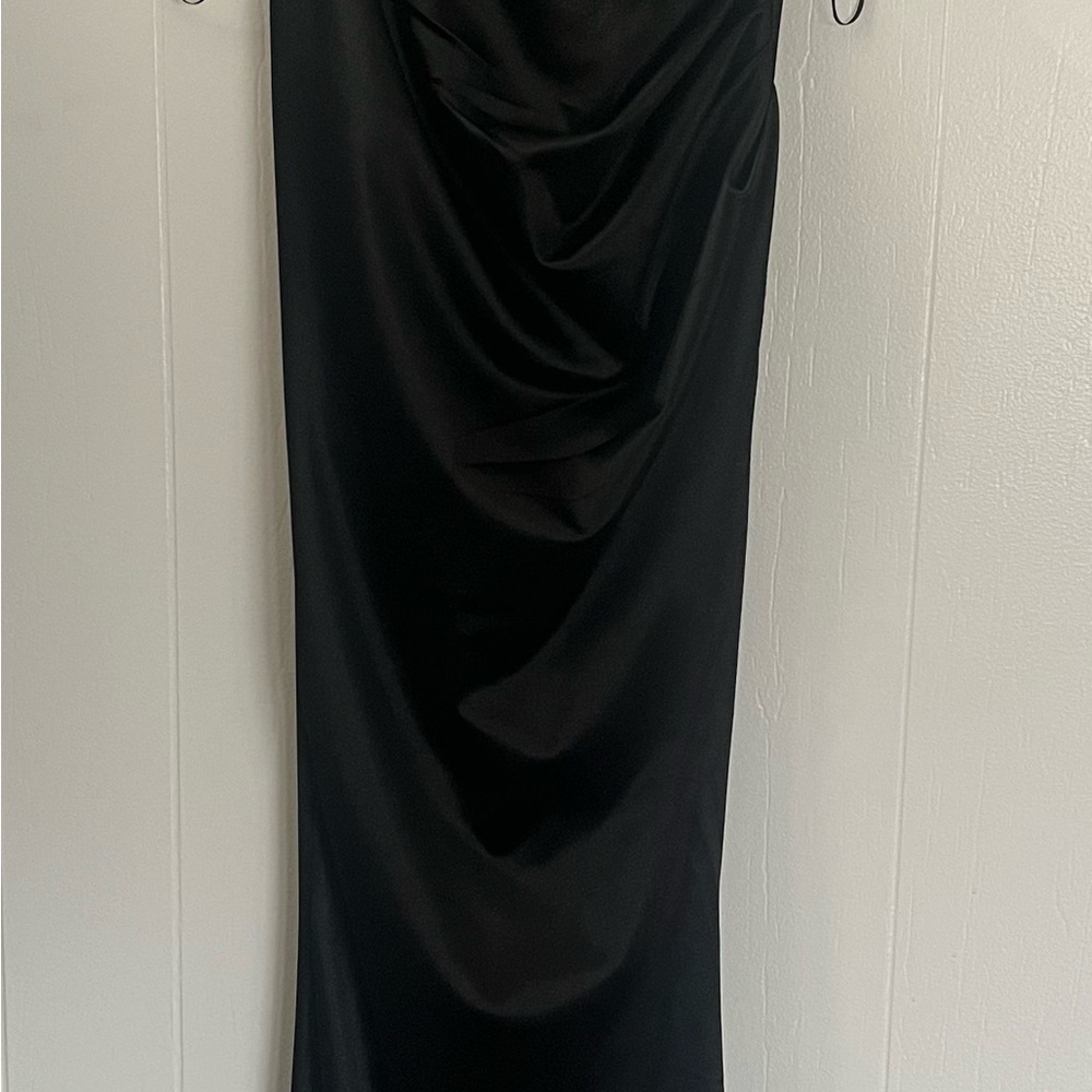 Elegant Black Draped Dress ( from Windsor)